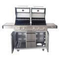 Outdoor Five Burner BBQ Grill with Side Burner